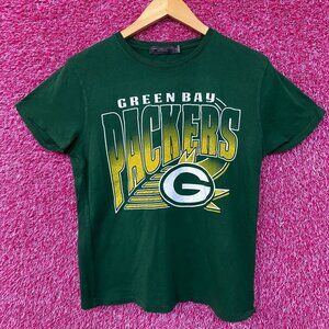 Junk Food Clothing NFL Green Bay Packers Chrome Retro Style T-Shirt Small